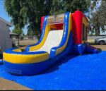 Bounce house waterslide combo