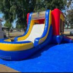 Bounce house waterslide combo